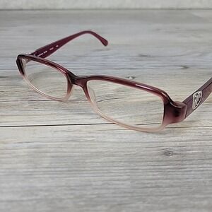 Michael Kors MK231 658 Eyeglasses Frame Women Red Rectangular Plastic 52-16-135